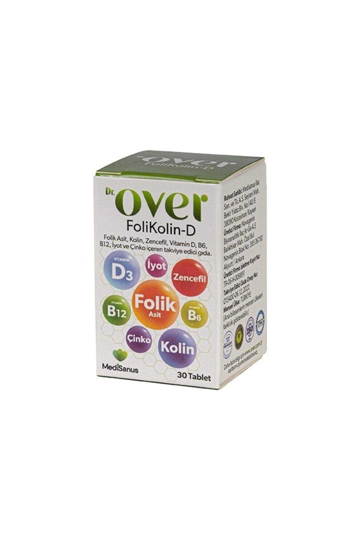 DR OVERVİTAMİN-MİNERALLERDr. Over Folikolin D 30 Tablet