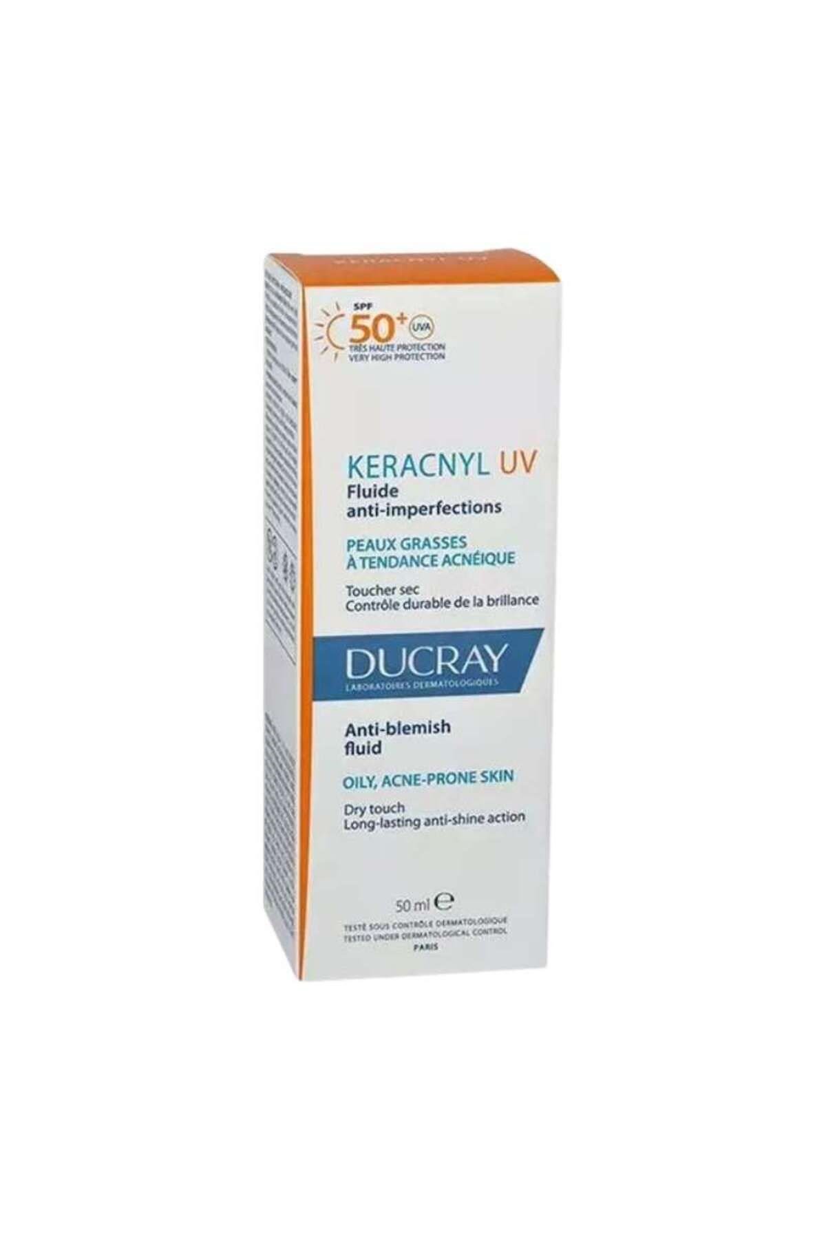 DUCRAYGÜNEŞ ÜRÜNLERİDucray Keracnyl UV SPF50+ Anti Blemish Fluid Yağlı Ciltler İçin Güneş Kremi 50 ml