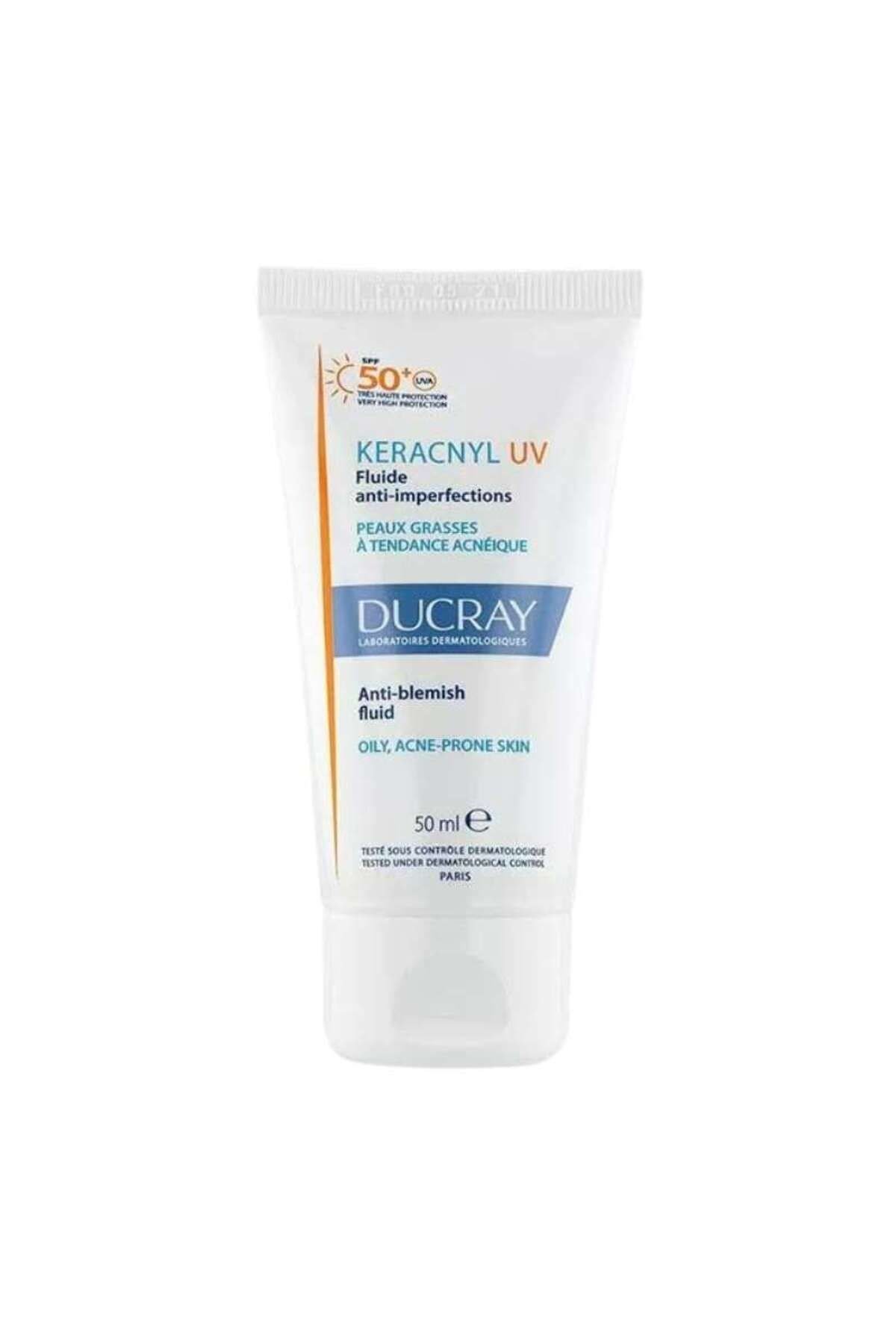 DUCRAYGÜNEŞ ÜRÜNLERİDucray Keracnyl UV SPF50+ Anti Blemish Fluid Yağlı Ciltler İçin Güneş Kremi 50 ml