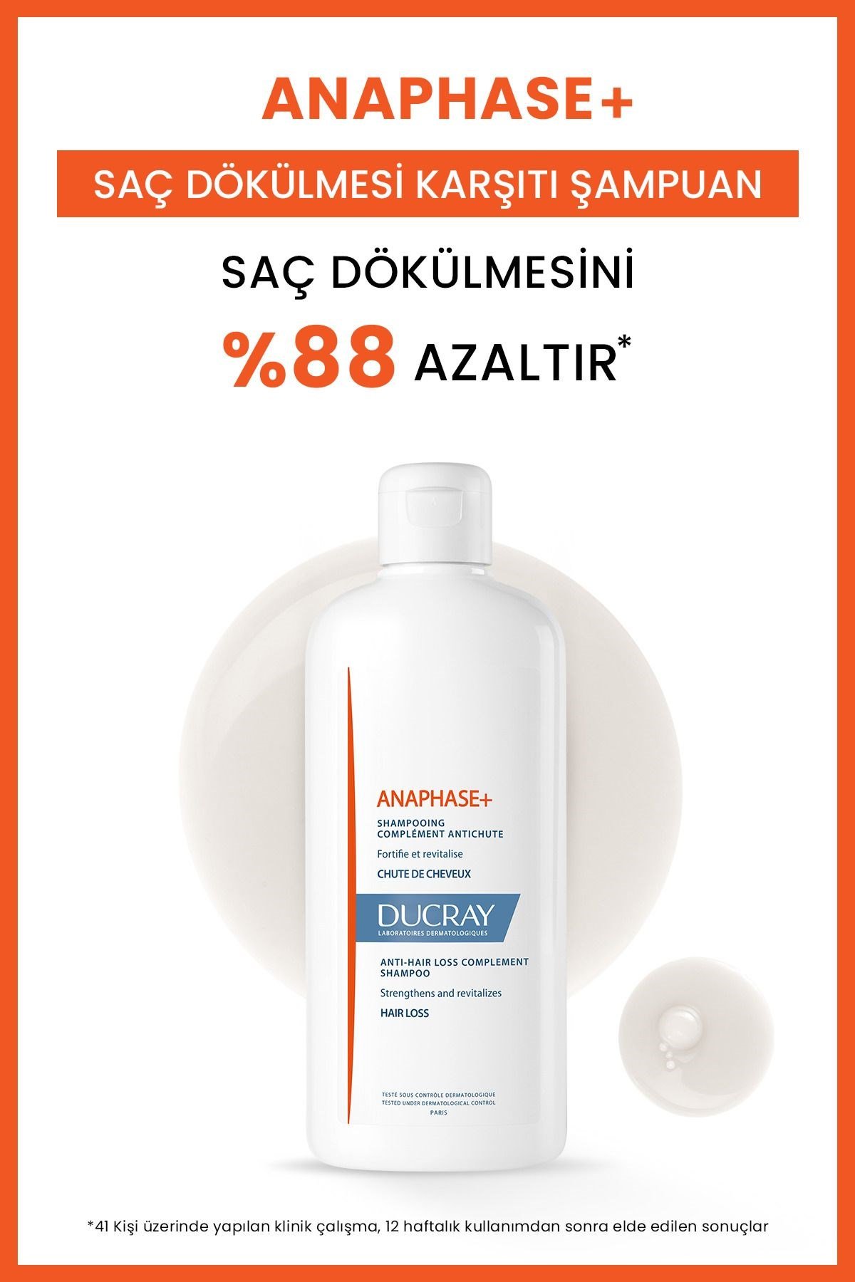 DUCRAYŞAMPUANLARDucray Anaphase Dökülme Karşıtı Şampuan 400 ml