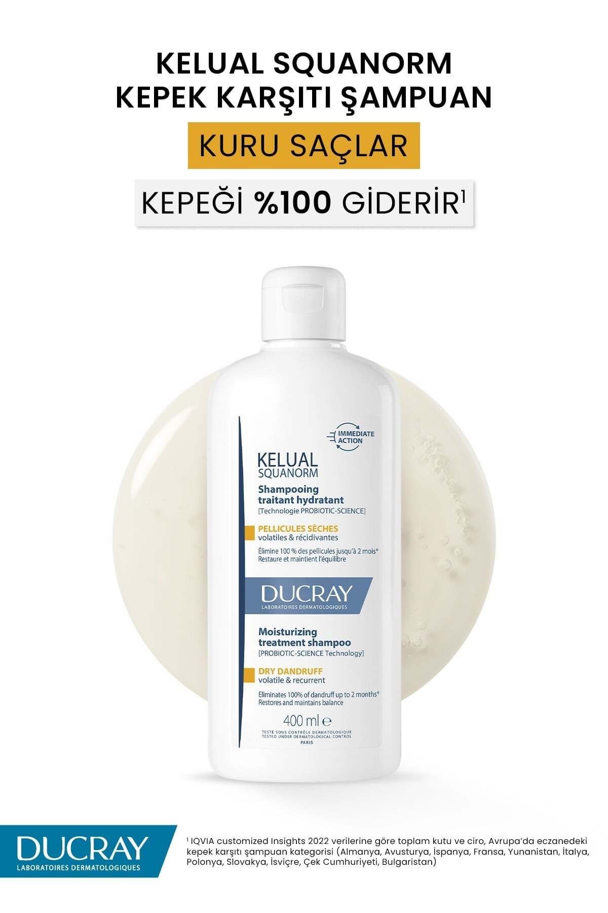 DUCRAYŞAMPUANLARDucray Kelual Squanorm Kuru Saçlar İçin Kepek Karşıtı Şampuan 400 ml