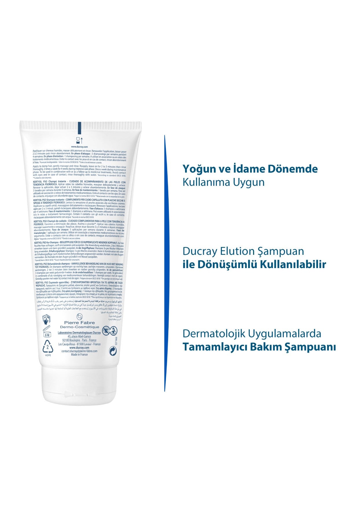 DUCRAYŞAMPUANLARDucray Kertyol PSO Saç Derisi Pullanma Şampuanı 200 ml