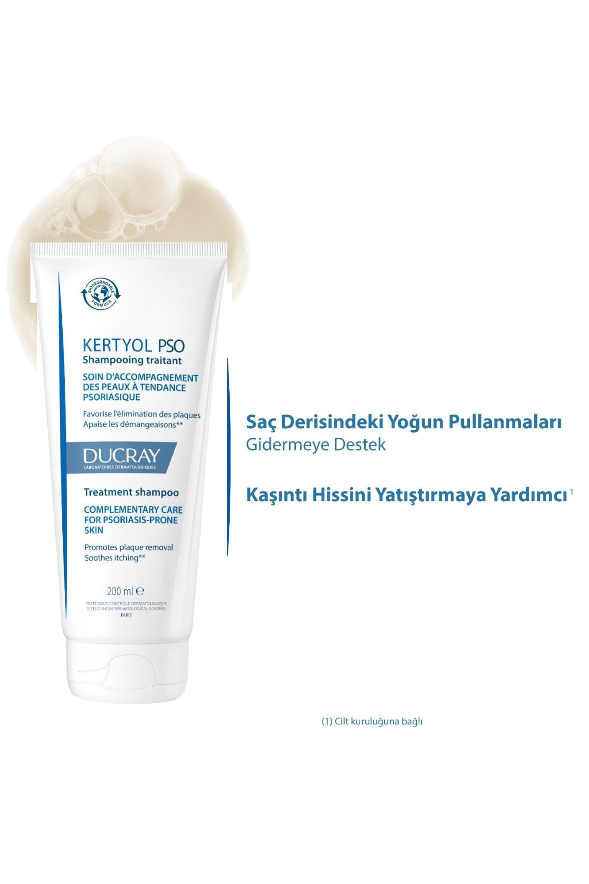 DUCRAYŞAMPUANLARDucray Kertyol PSO Saç Derisi Pullanma Şampuanı 200 ml