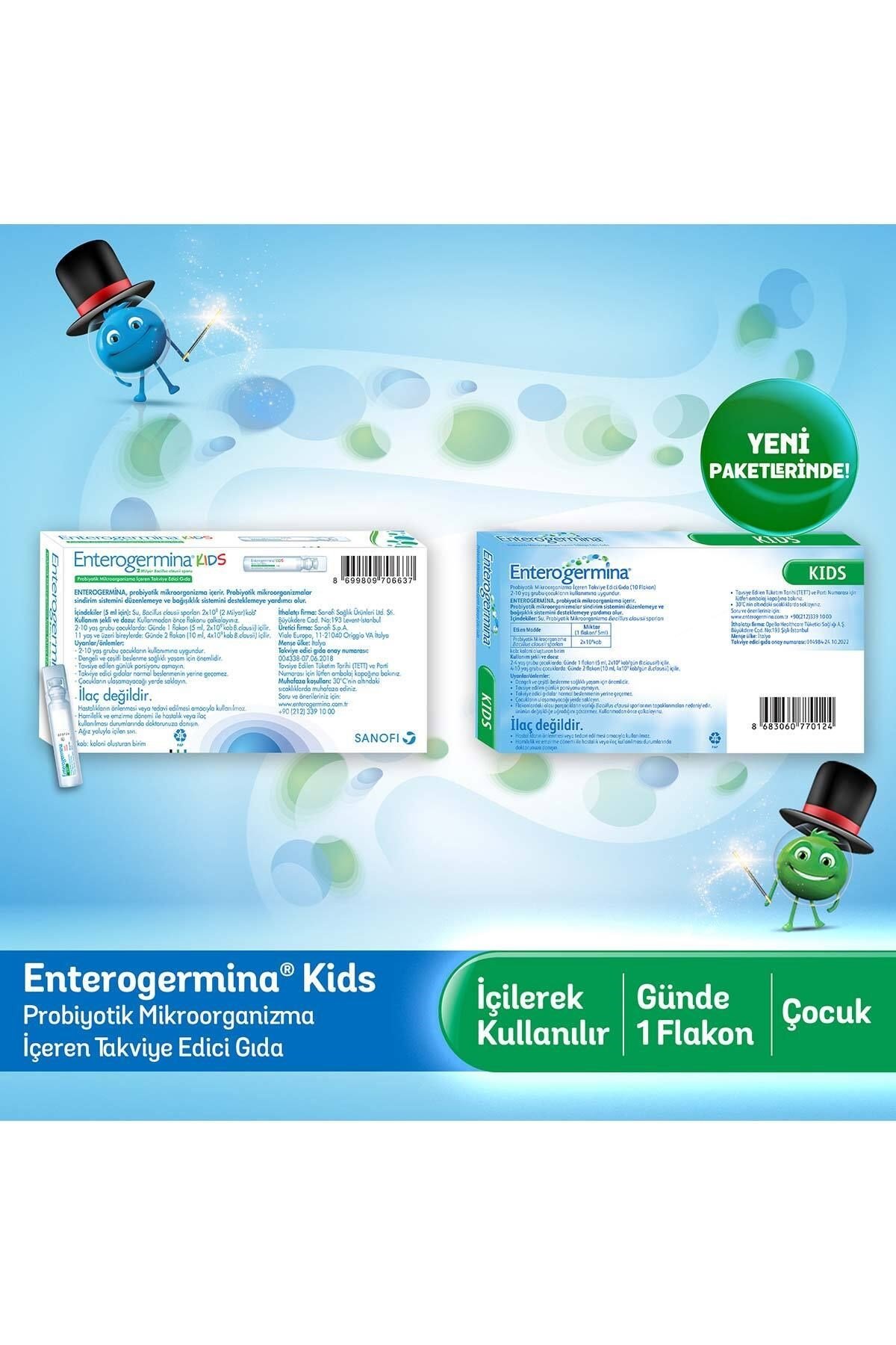 ENTEROGERMİNAPROBİYOTİKLEREnterogermina Kids 5 ml x 20 Flakon