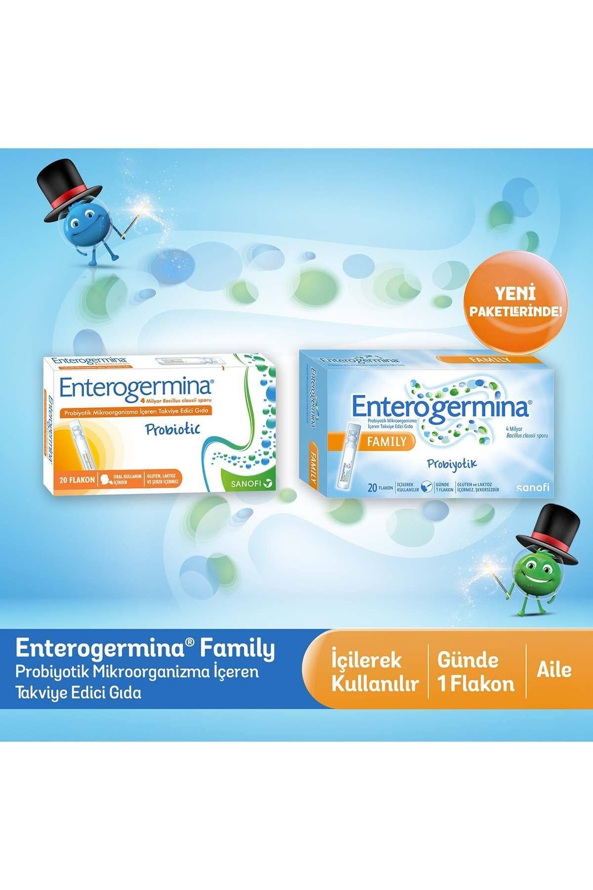 ENTEROGERMİNAPROBİYOTİKLEREnterogermina Family 5 ml x 20 Flakon