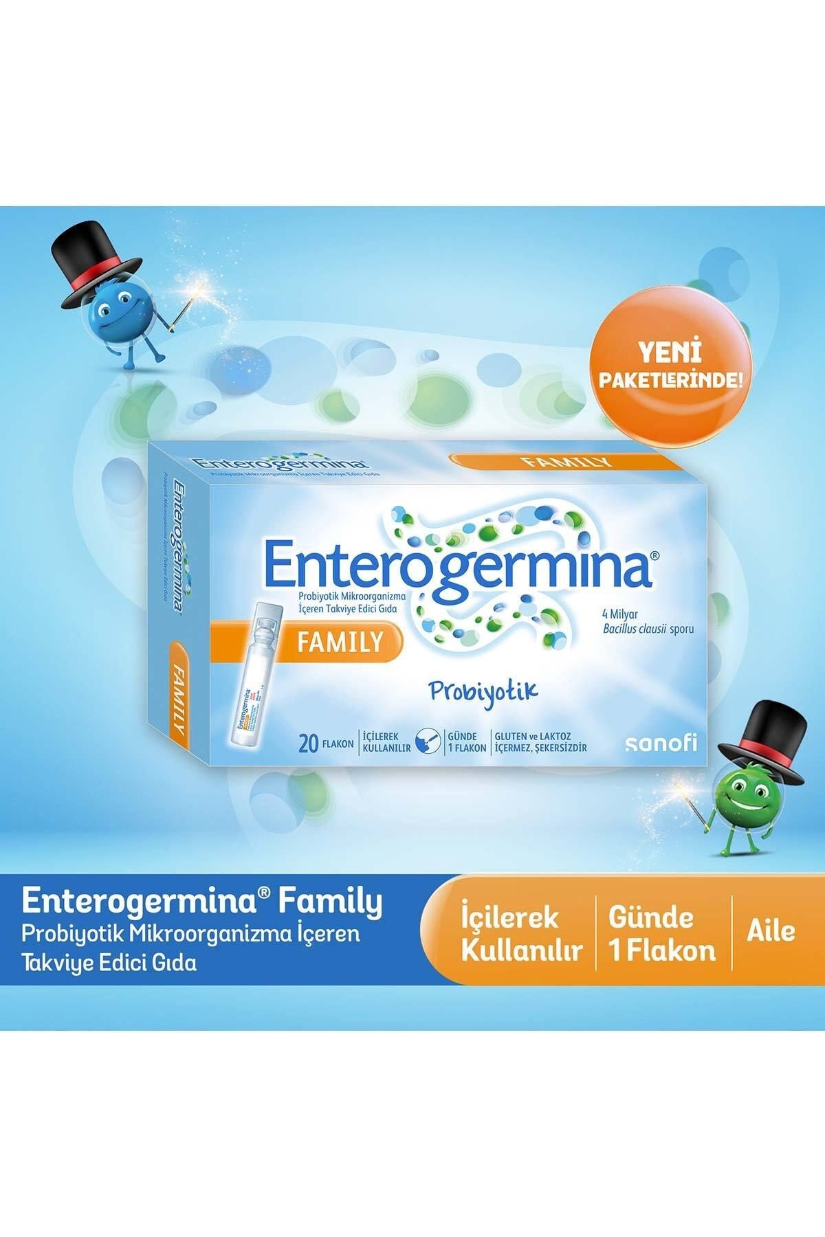 ENTEROGERMİNAPROBİYOTİKLEREnterogermina Family 5 ml x 20 Flakon