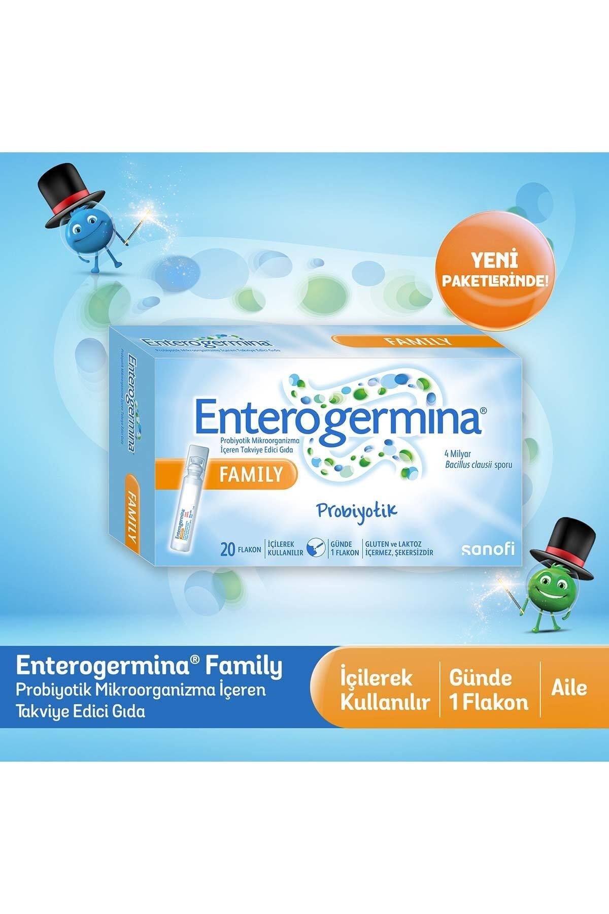 ENTEROGERMİNAPROBİYOTİKLEREnterogermina Family 5 ml x 20 Flakon