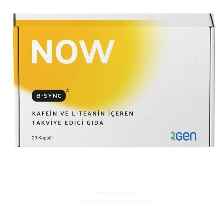 GENVİTAMİN-MİNERALLERB-Sync Now 20 Kapsül