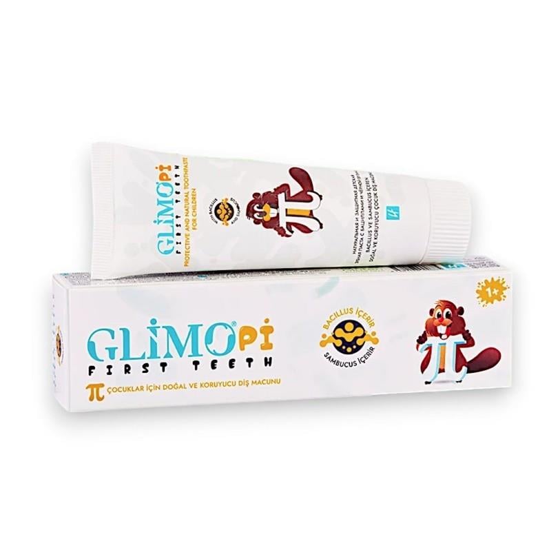GLİMOBEBEK VE ÇOCUK DİŞ MACUNLARIGlimo Pi First Teeth Doğal Çocuk Diş Macunu 50 ml