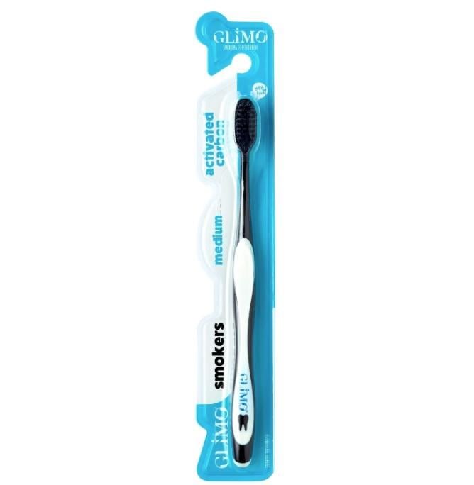 GLİMODİŞ FIRÇALARIGlimo Smokers Beyazlatıcı Diş Fırçası Medium Beyaz