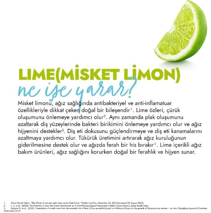 GLİMODİŞ MACUNLARIGlimo Daily Care Ağız Bakım Suyu Bahçenanesi Misket Limonu Nanesi 250 ml