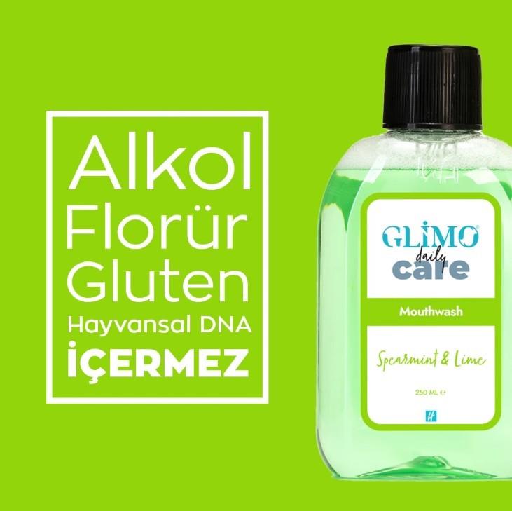 GLİMODİŞ MACUNLARIGlimo Daily Care Ağız Bakım Suyu Bahçenanesi Misket Limonu Nanesi 250 ml