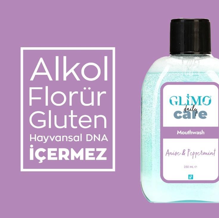 GLİMODİŞ MACUNLARIGlimo Daily Care Ağız Bakım Suyu Anason Nane 250 ml
