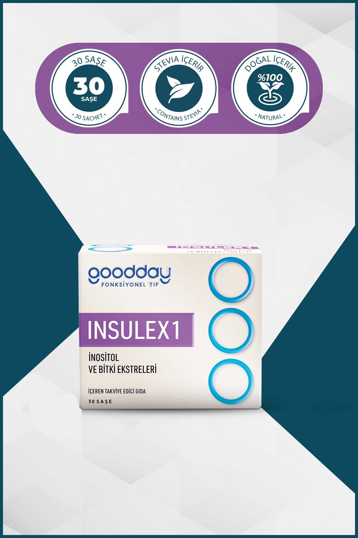 GOODDAYBESİN TAKVİYELERİGoodday Insulex 1 30 Saşe