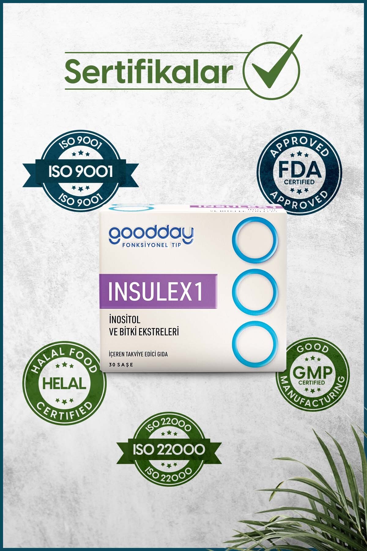 GOODDAYBESİN TAKVİYELERİGoodday Insulex 1 30 Saşe
