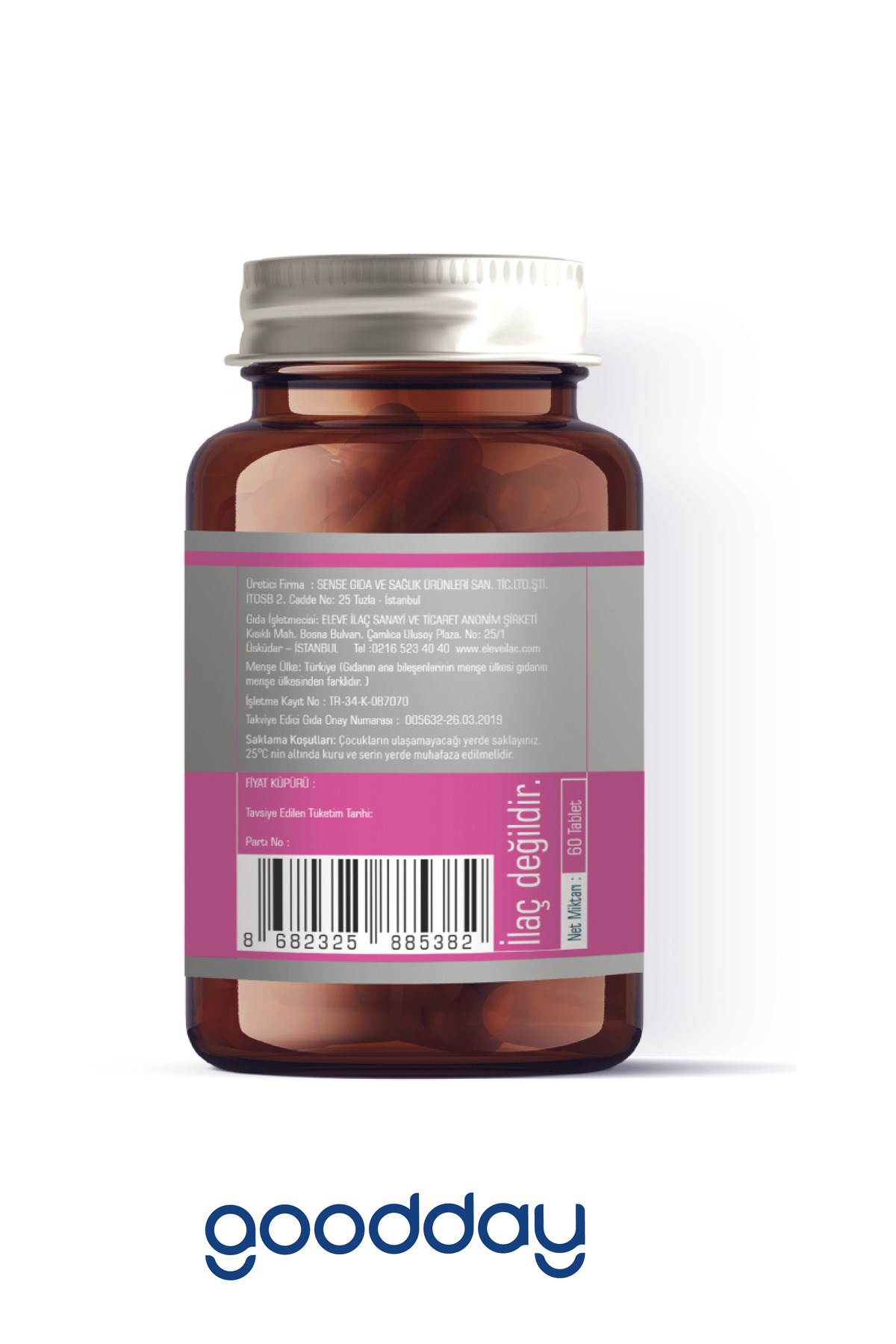 GOODDAYVİTAMİN-MİNERALLERGoodday Dım Plus 60 Tablet