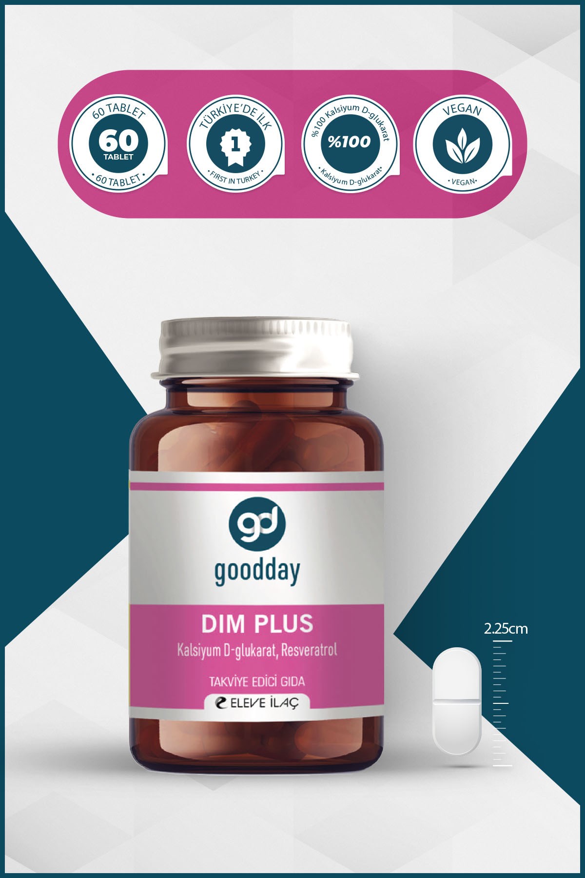 GOODDAYVİTAMİN-MİNERALLERGoodday Dım Plus 60 Tablet