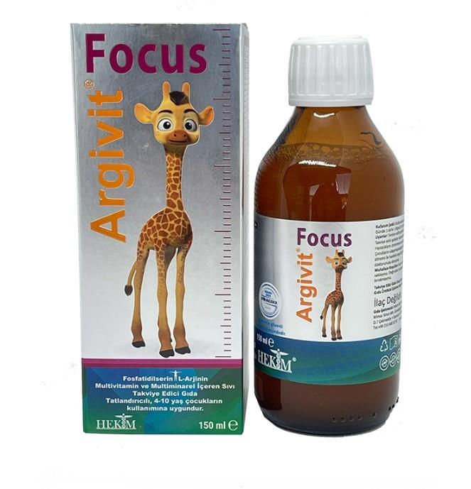 HEKİM İLAÇÇOCUKLAR İÇİN BESİN TAKVİYELERİArgivit Focus Takviye Edici Şurup 150 ml 