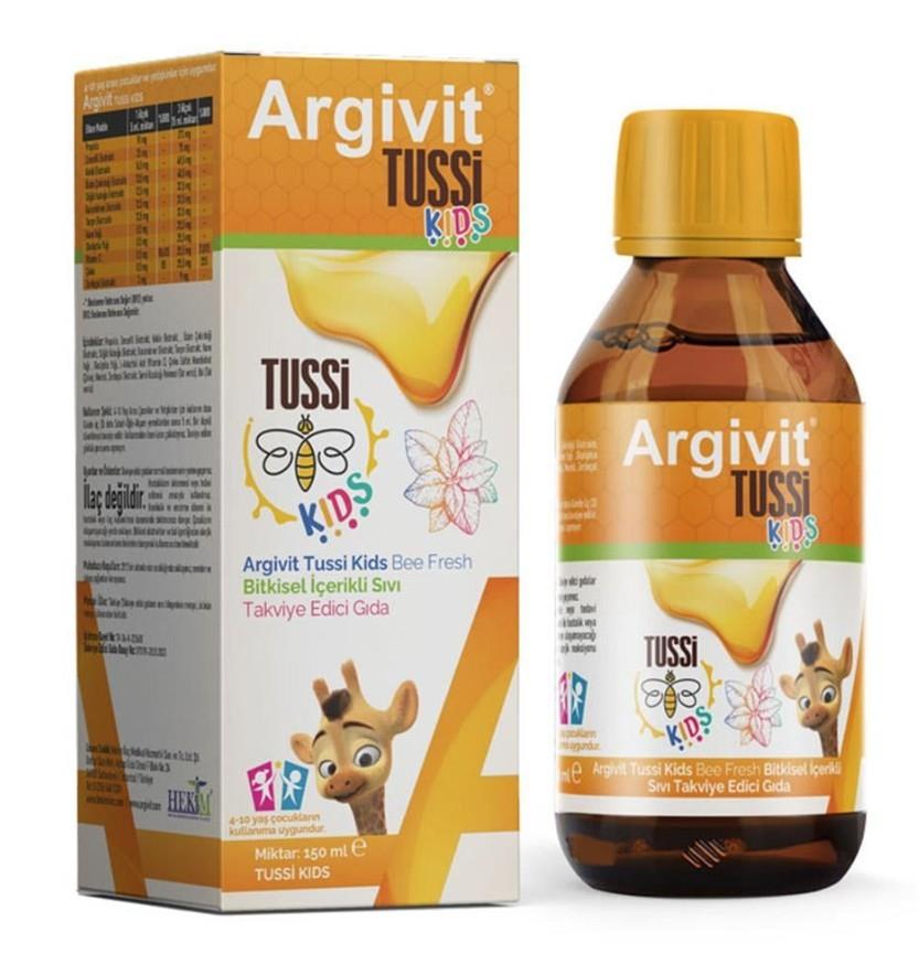 HEKİM İLAÇVİTAMİN-MİNERALLERArgivit Tussi Kids 150 ml