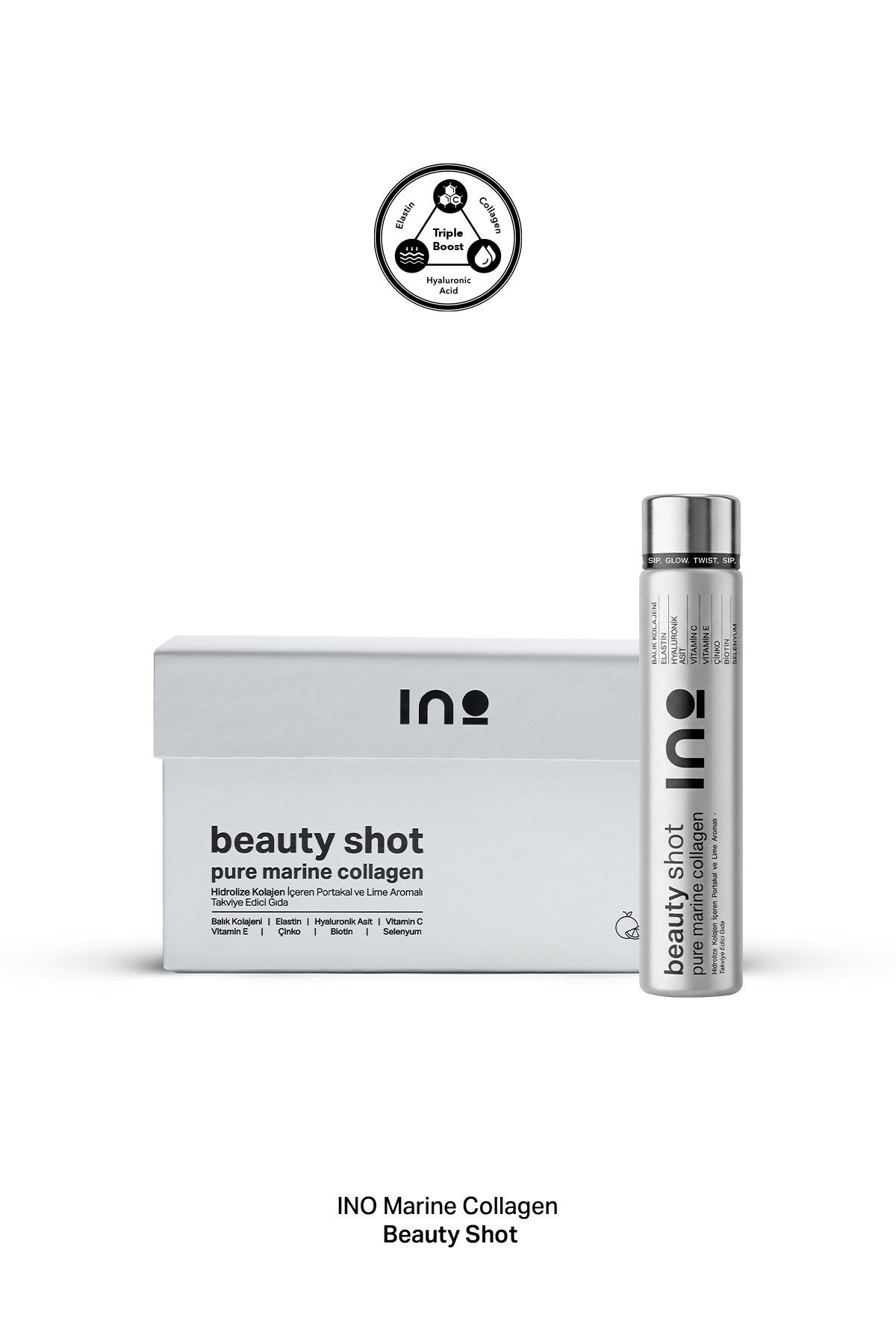 INO BeautyKOLAJENLERIno Beauty Shot Pure Marine Collagen 14 Shot 40 ml