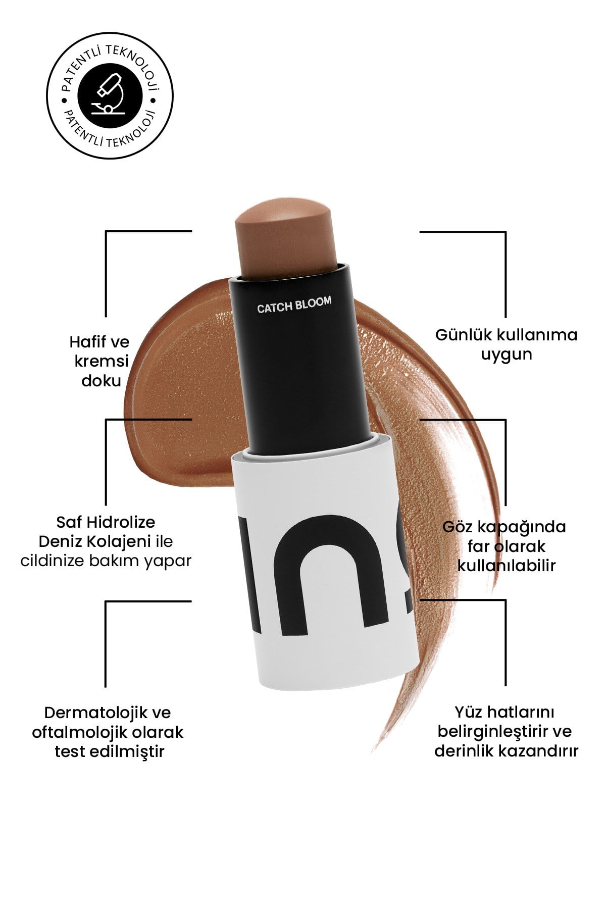 INO BeautyKOZMETİKIno Beauty Catch Sculpt Bronzer Stick Sand 9.5 g