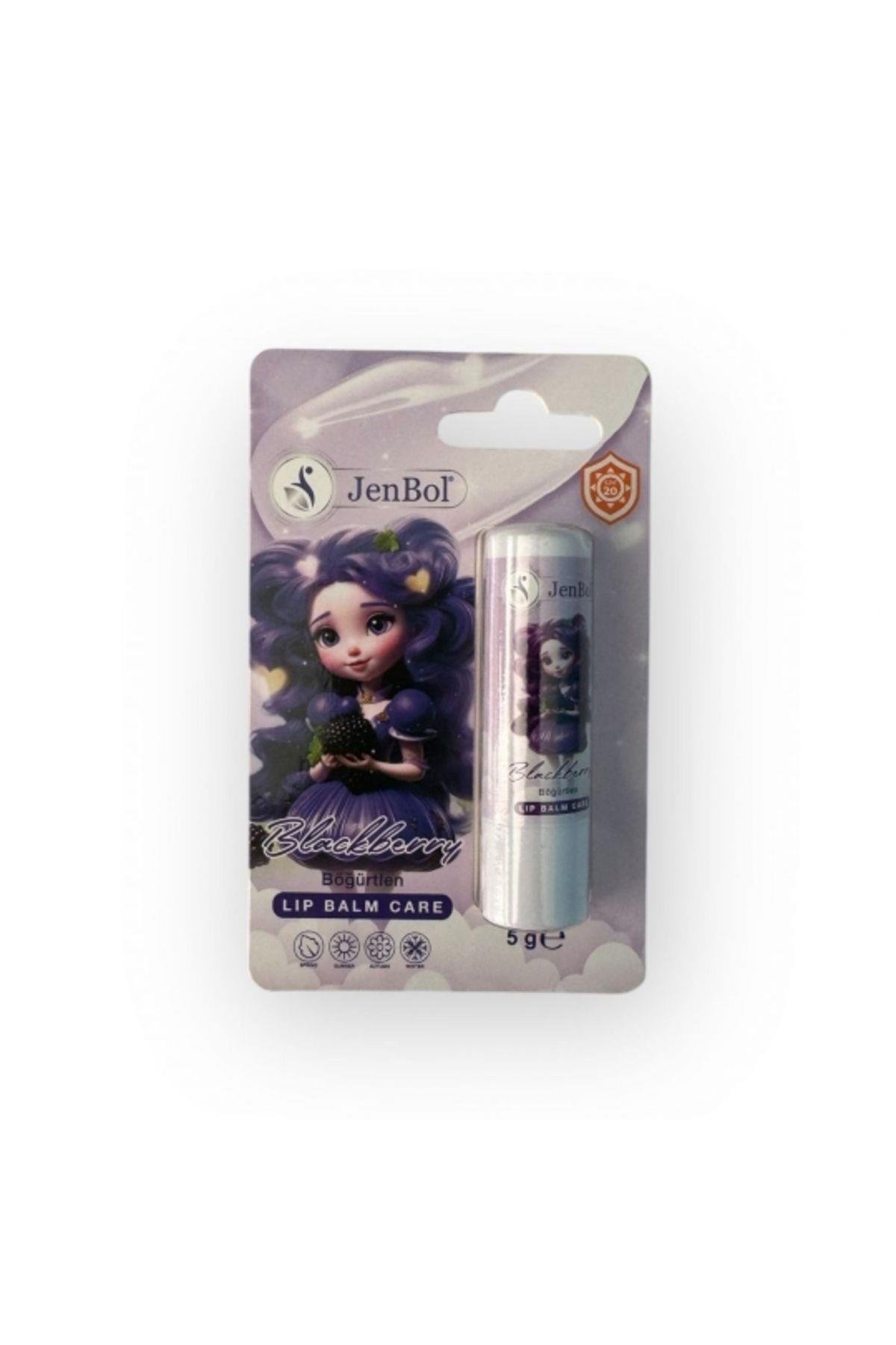 JENBOLDUDAK BAKIM ÜRÜNLERİJenbol Kids Lip Balm Dudak Bakım Kremi Böğürtlen Spf 20 5 gr