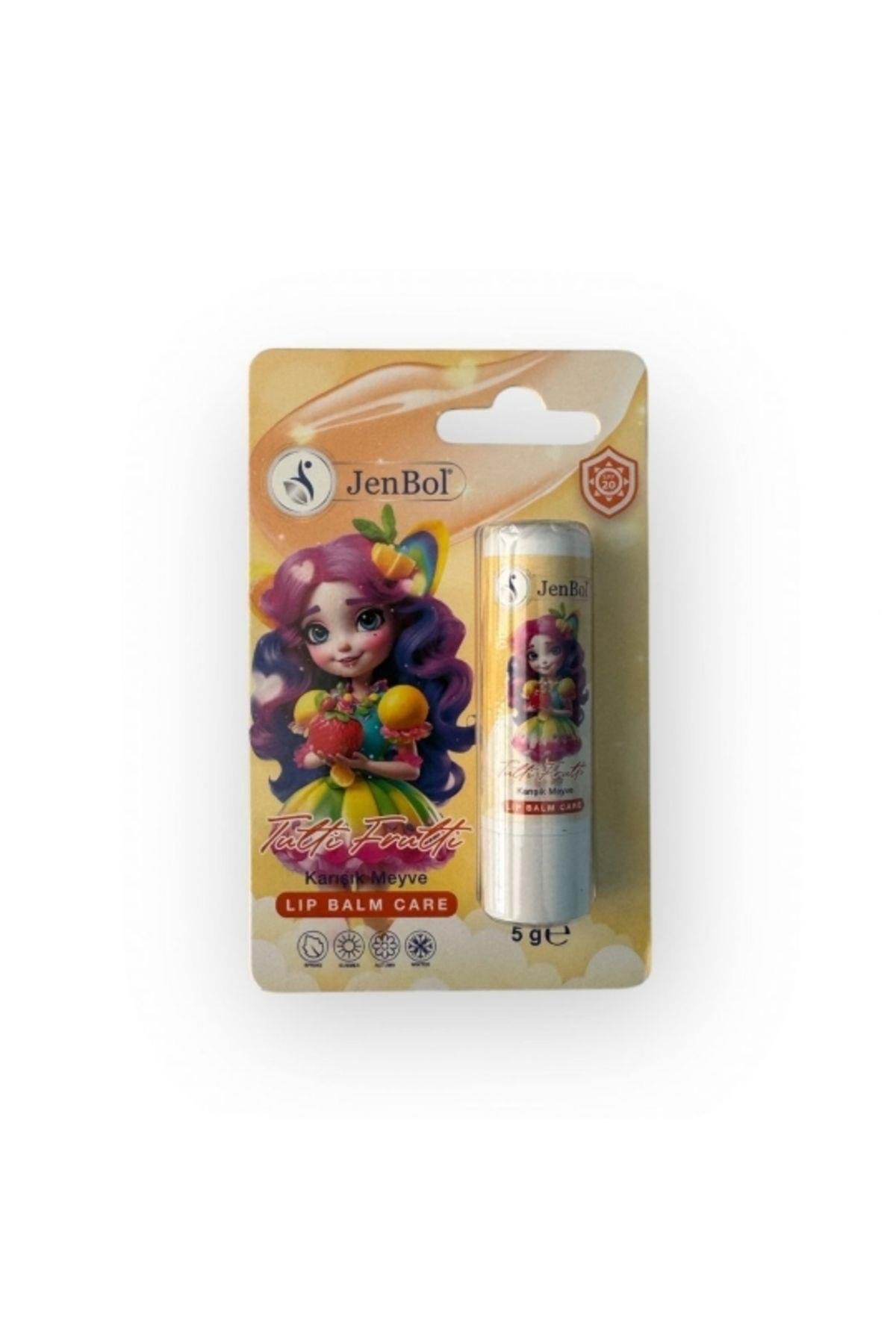 JENBOLDUDAK BAKIM ÜRÜNLERİJenbol Kids Lip Balm Dudak Bakım Kremi Tutti Frutti Spf 20 5 gr