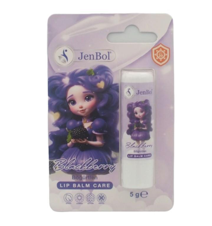 JENBOLDUDAK BAKIM ÜRÜNLERİJenbol Kids Lip Balm Dudak Bakım Kremi Böğürtlen Spf 20 5 gr
