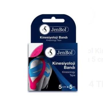 JENBOLSPORCU BESİN TAKVİYELERİJenbol Kinesiology Tape Ağrı Bandı 5 cm x 5 m - Pembe