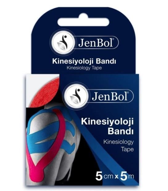 JENBOLSPORCU BESİN TAKVİYELERİJenbol Kinesiology Tape Ağrı Bandı 5 cm x 5 m - Kırmızı