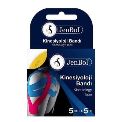 JENBOLSPORCU BESİN TAKVİYELERİJenbol Kinesiology Tape Ağrı Bandı 5 cm x 5 m - Sarı