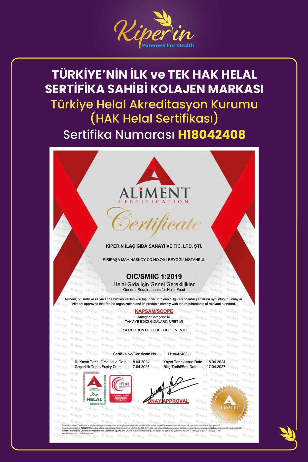 KİPERİNKOLAJENLERKiperin Purple Collagen Toz 40 Günlük 575 gr