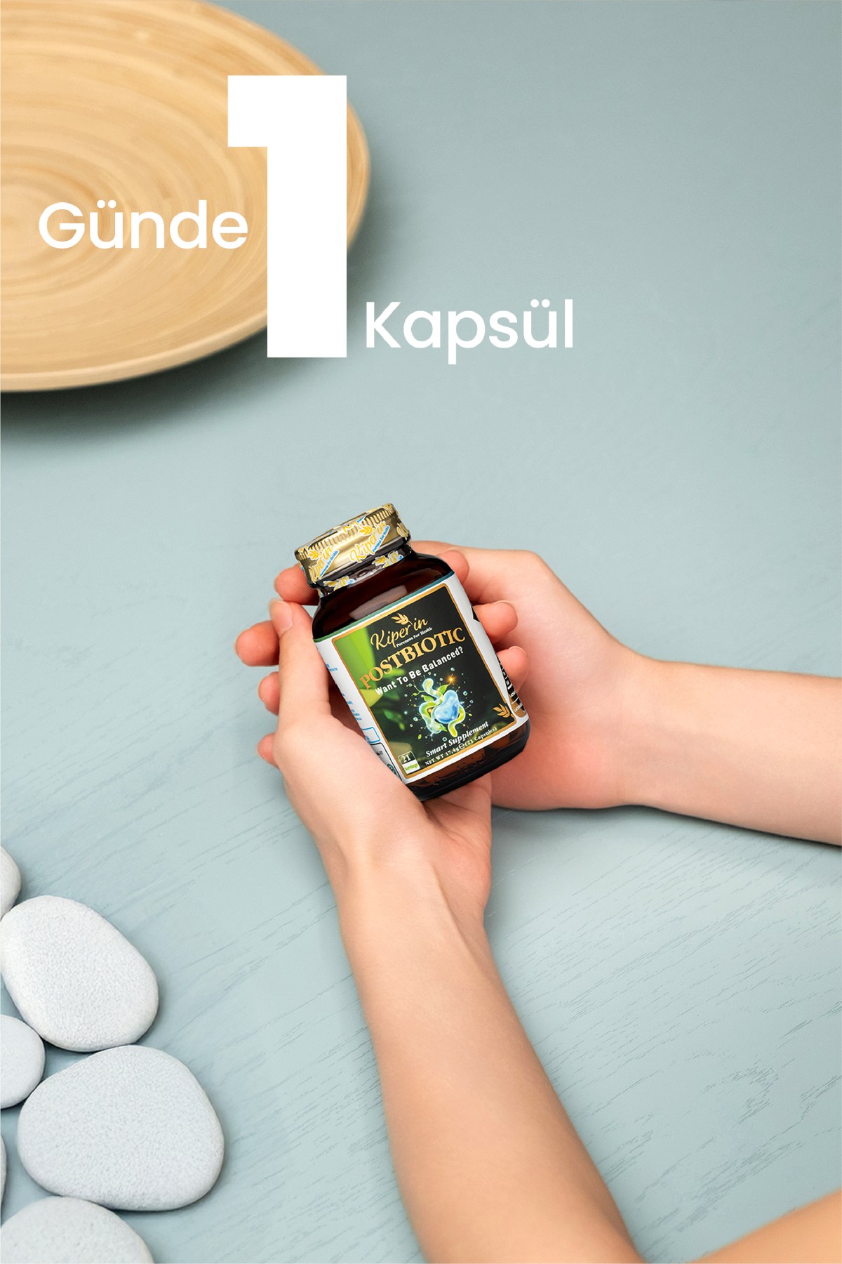 KİPERİNPROBİYOTİKLERKiperin Postbiyotik 210 Milyar Cfu Rhamnosus & Plantarum Sindirim 21 Kapsül
