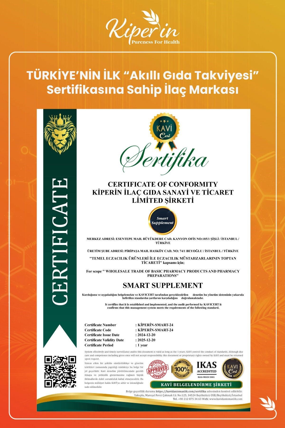 KİPERİNVİTAMİN-MİNERALLERKiperin Bromelain+ Papain 30 Kapsül