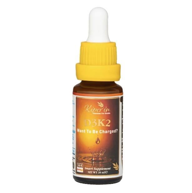 KİPERİNVİTAMİN-MİNERALLERKiperin D3K2  Vitamin D3 (1000 IU) & K2 (25mcg) Kaliteli İçerik Pureness For Health İlkesi 365 Damla 20 ml