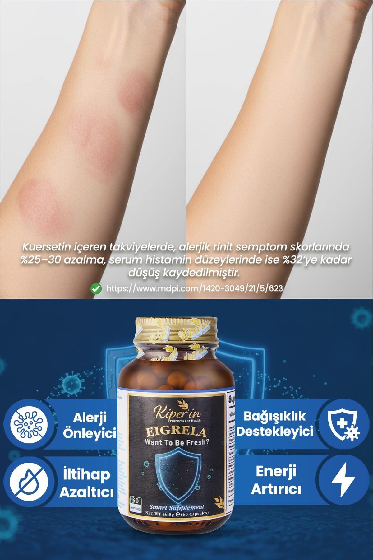 KİPERİNVİTAMİN-MİNERALLERKiperin Eigrela Kuersetin, Kekik, Astragalus, Çörek Otu, Akgünlük 60 Kapsül