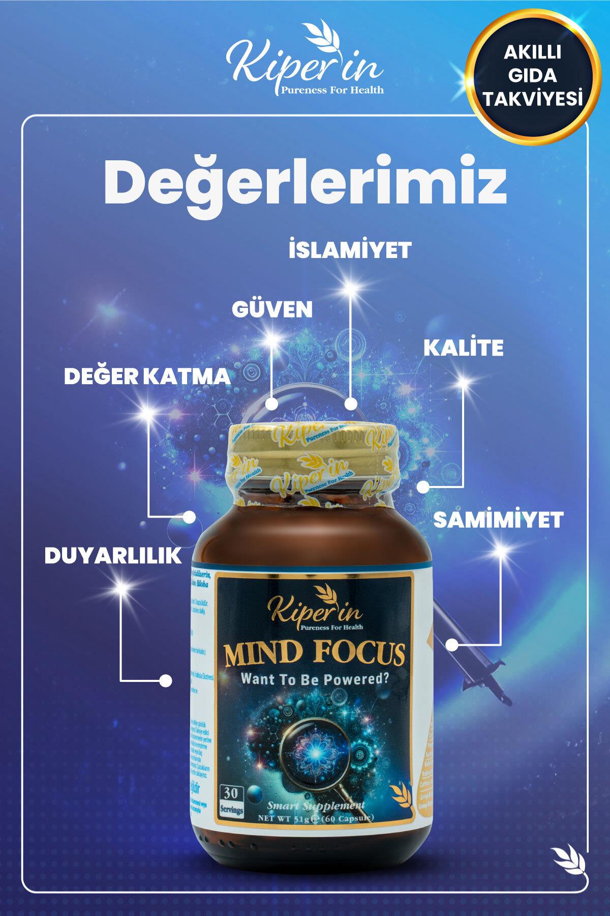 KİPERİNVİTAMİN-MİNERALLERKiperin Mind Focus Aslan Yelesi Mantarı, Sitikolin, Rhodiola, L-Theanin 60 Kapsül