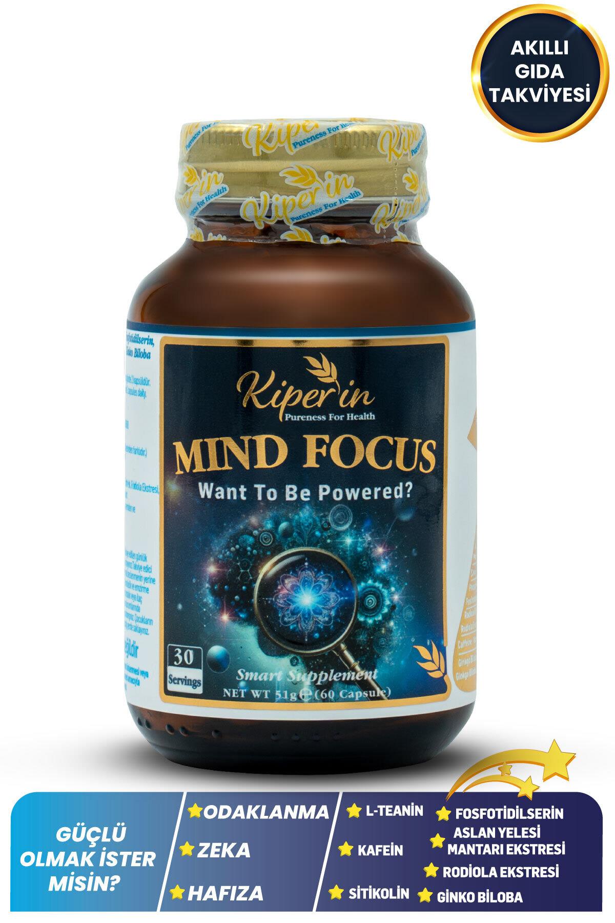 KİPERİNVİTAMİN-MİNERALLERKiperin Mind Focus Aslan Yelesi Mantarı, Sitikolin, Rhodiola, L-Theanin 60 Kapsül
