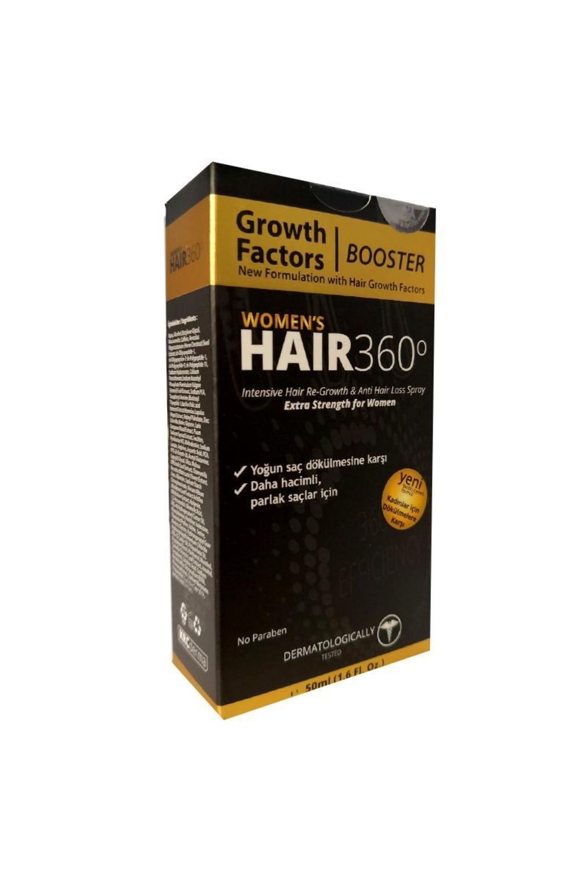 Krc DermaSAÇ SERUMLARIHair 360 Booster Womens Hair Spray 50ml - Kadınlar için Saç Spreyi