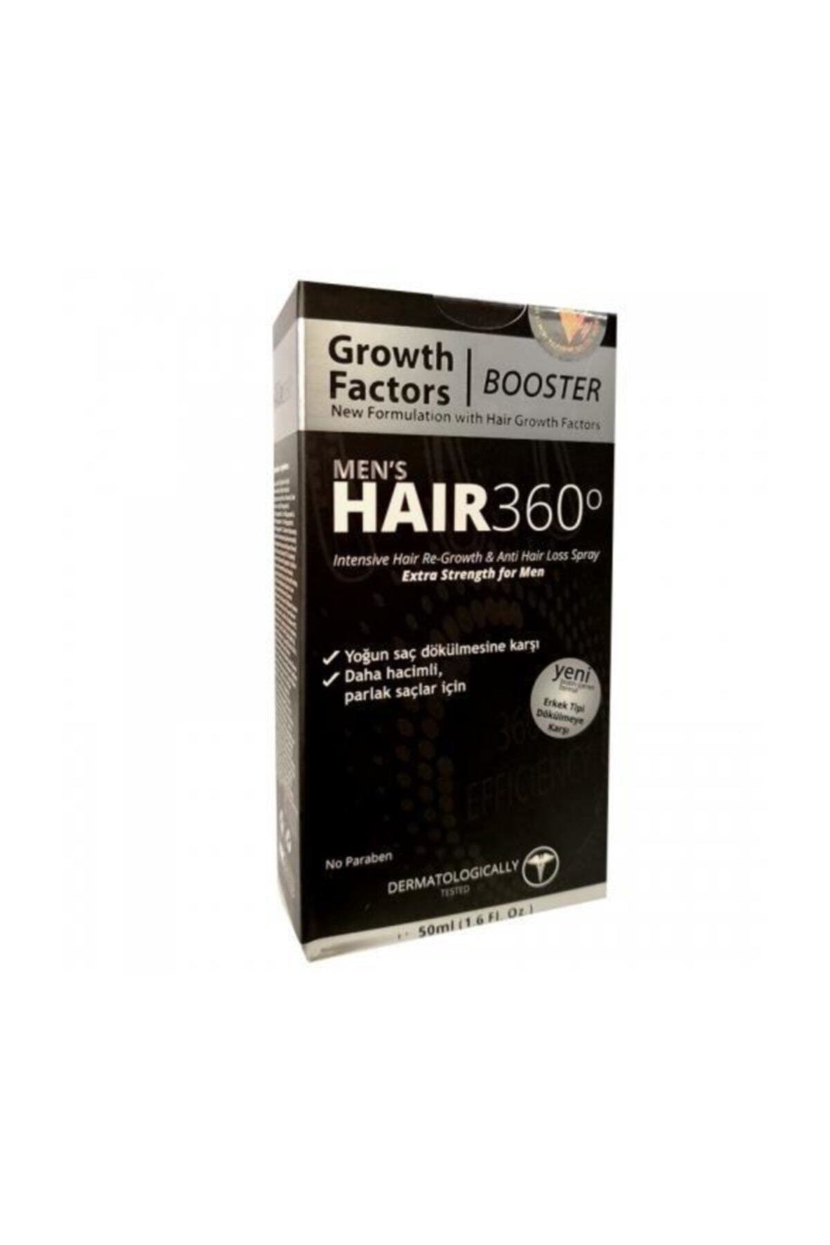 Krc DermaSAÇ SERUMLARIHair 360 Booster Mens Hair Spray 50ml - Erkekler için Saç Spreyi