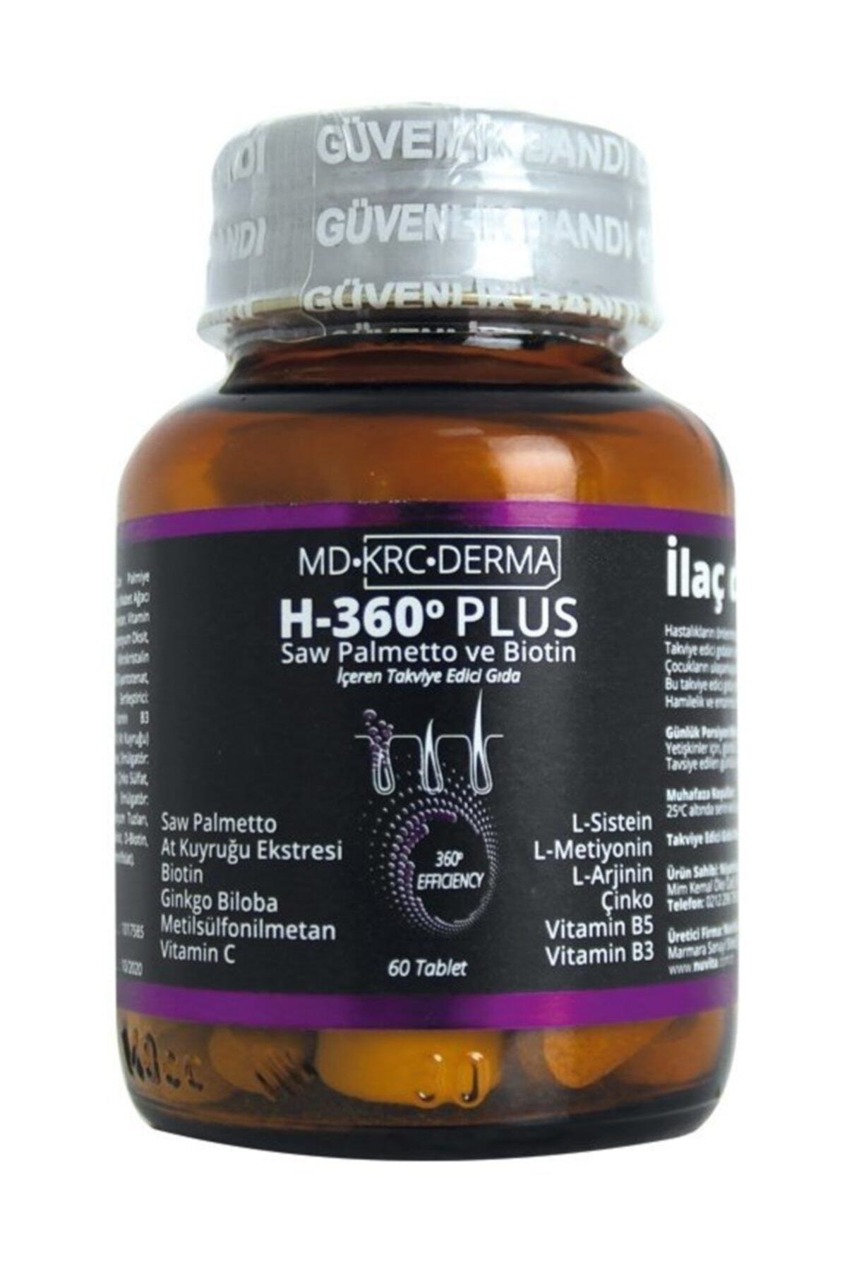 Krc DermaVİTAMİN-MİNERALLERHair 360 Plus Saw Palmetto ve Biotin 60 Tablet