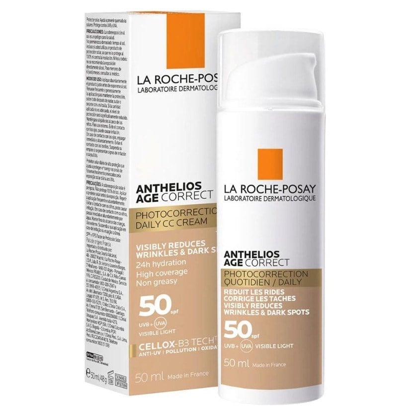 LA ROCHE POSAYYÜZ GÜNEŞ ÜRÜNLERİLa Roche Posay Anthelios Age Correct Daily SPF50+  Tinted Cream 50 ml
