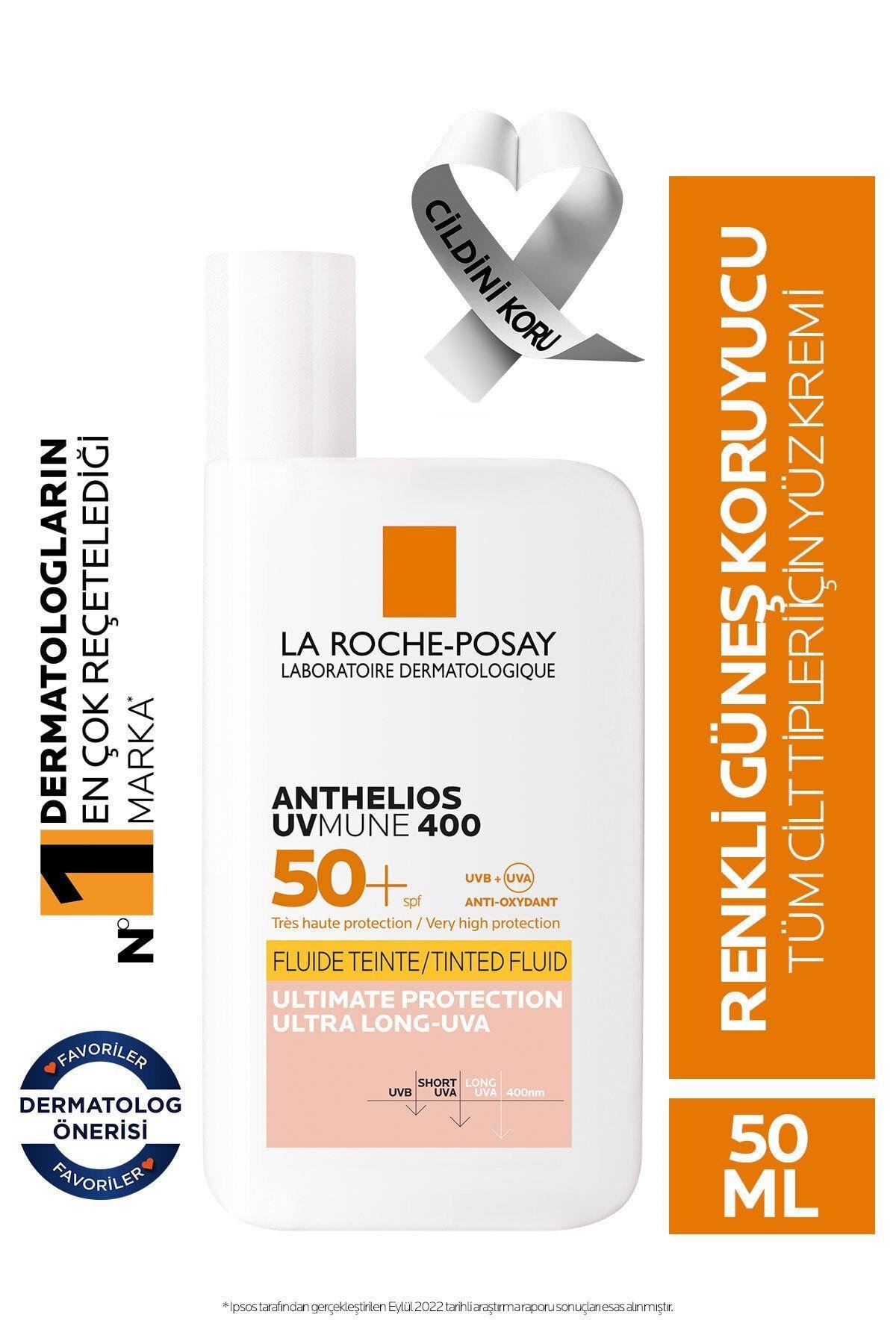LA ROCHE POSAYYÜZ GÜNEŞ ÜRÜNLERİLa Roche Posay Anthelios Uvmune Fluid Tinted Spf 50+ 50 ml