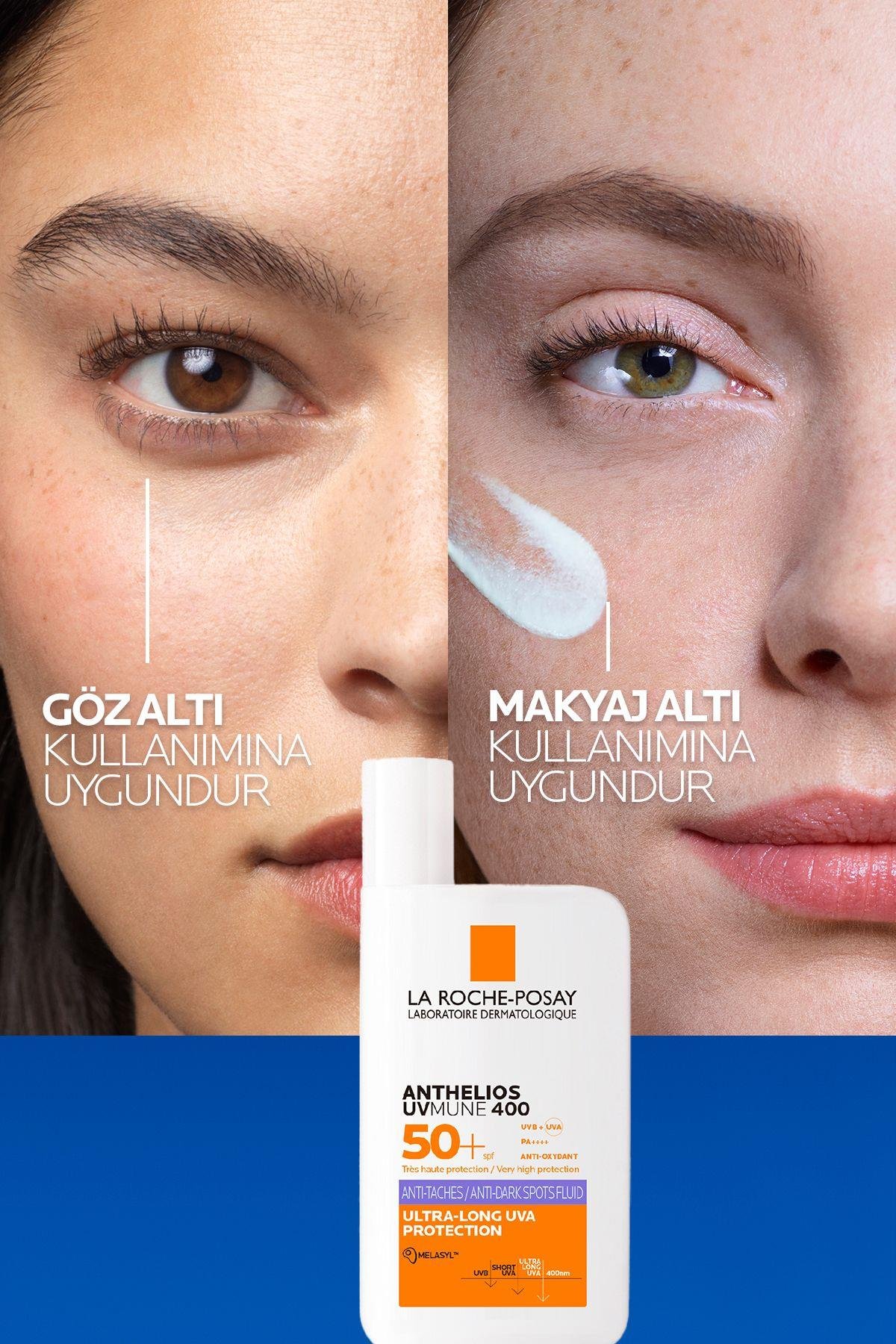 LA ROCHE POSAYYÜZ GÜNEŞ ÜRÜNLERİLa Roche Posay Anthelios Uvmune 400 Anti-Dark Spots Fluid Spf50+ Melasyl İçeren Güneş Kremi 50 ml