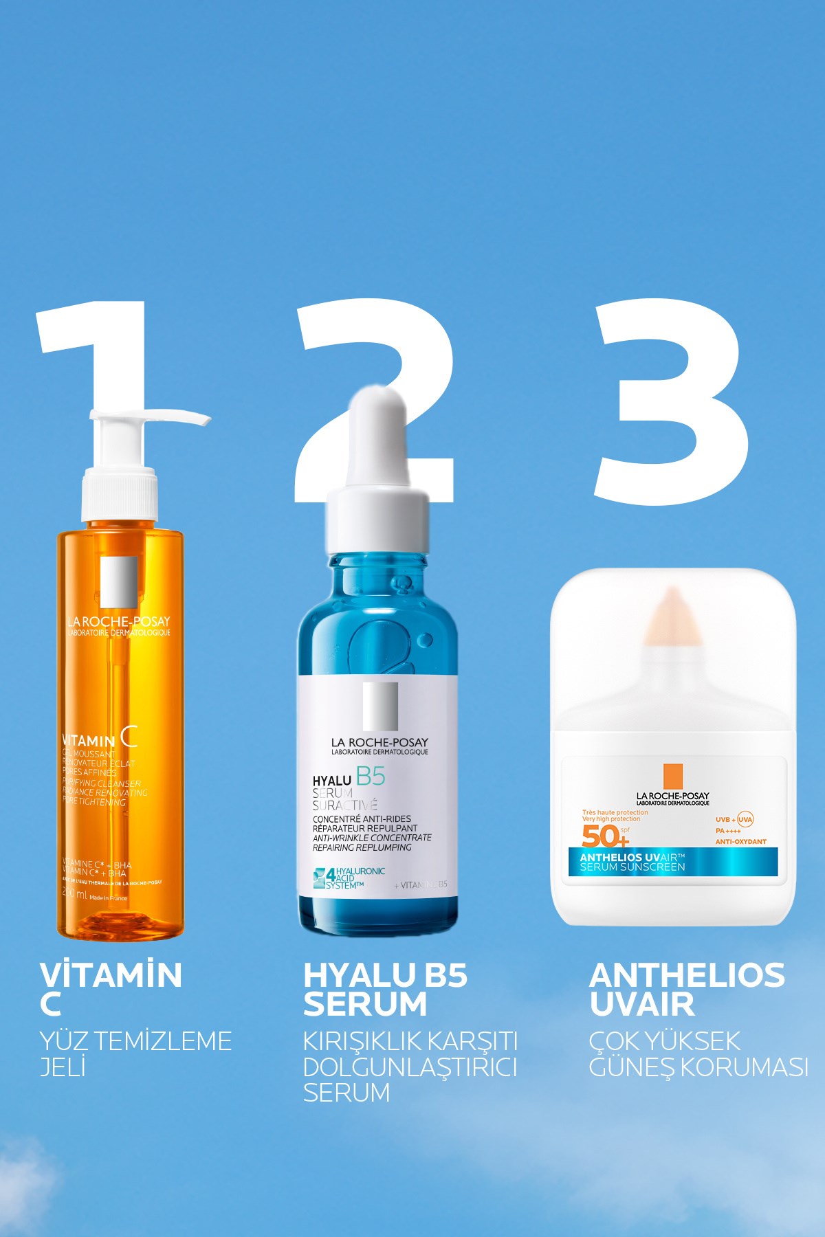 LA ROCHE POSAYYÜZ GÜNEŞ ÜRÜNLERİLa Roche Posay Anthelios UV Air SPF50+ Ultra Güçlü Güneş Koruyucu Serum 50 ml