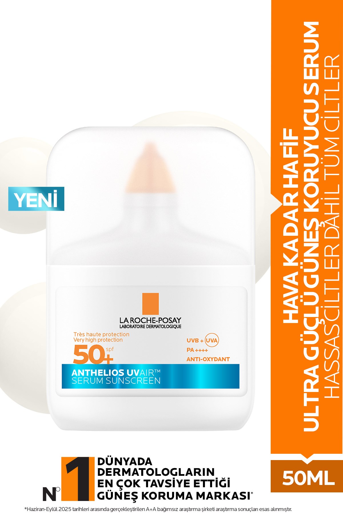 LA ROCHE POSAYYÜZ GÜNEŞ ÜRÜNLERİLa Roche Posay Anthelios UV Air SPF50+ Ultra Güçlü Güneş Koruyucu Serum 50 ml
