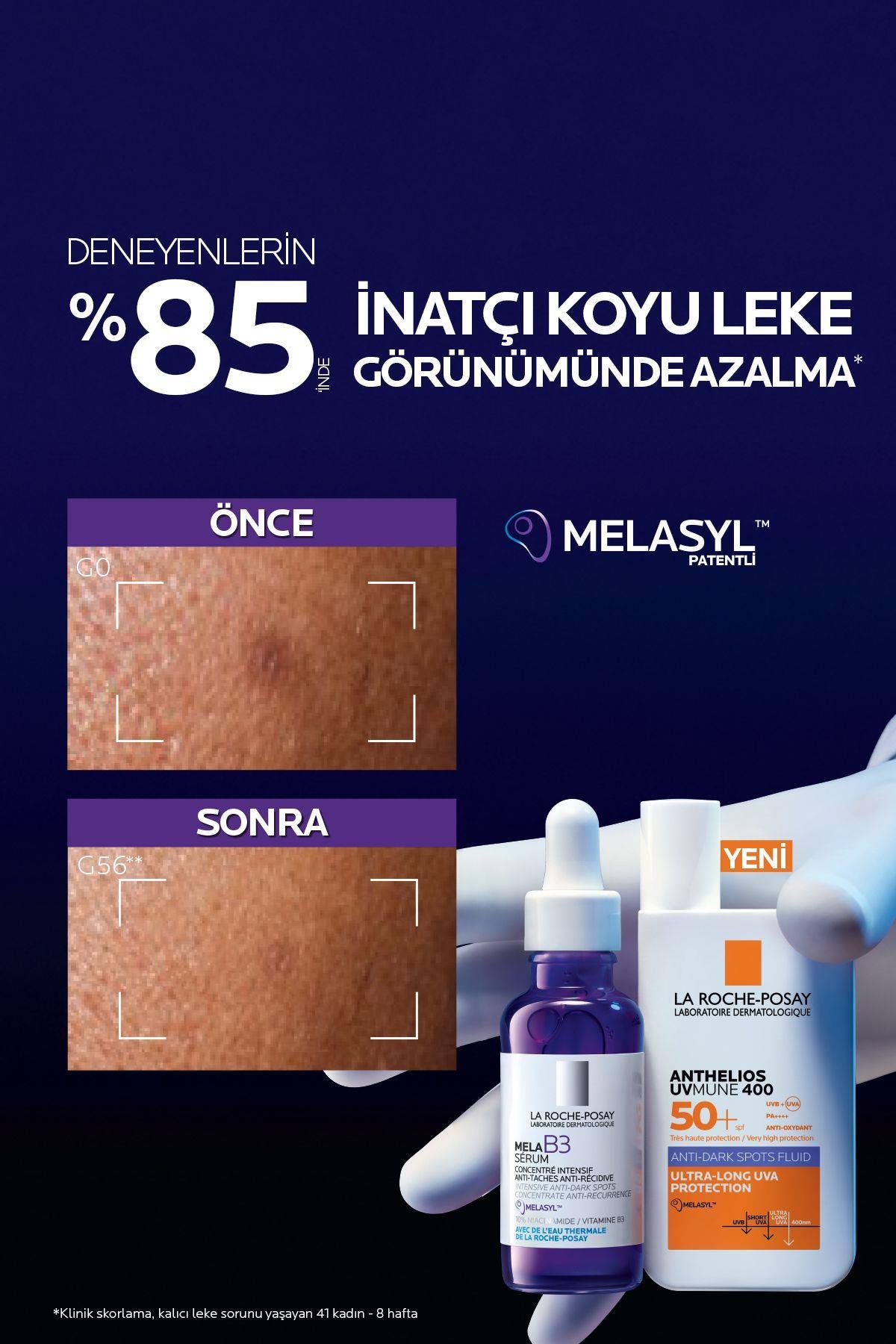 LA ROCHE POSAYYÜZ GÜNEŞ ÜRÜNLERİLa Roche Posay Anthelios Uvmune 400 Anti-Dark Spots Fluid Spf50+ Melasyl İçeren Güneş Kremi 50 ml