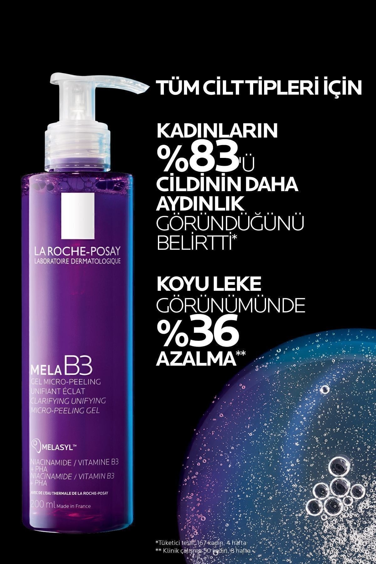 LA ROCHE POSAYYÜZ TEMİZLEYİCİLERLa Roche Posay Mela B3 Koyu Leke Karşıtı Temizleme Jeli 200 ml