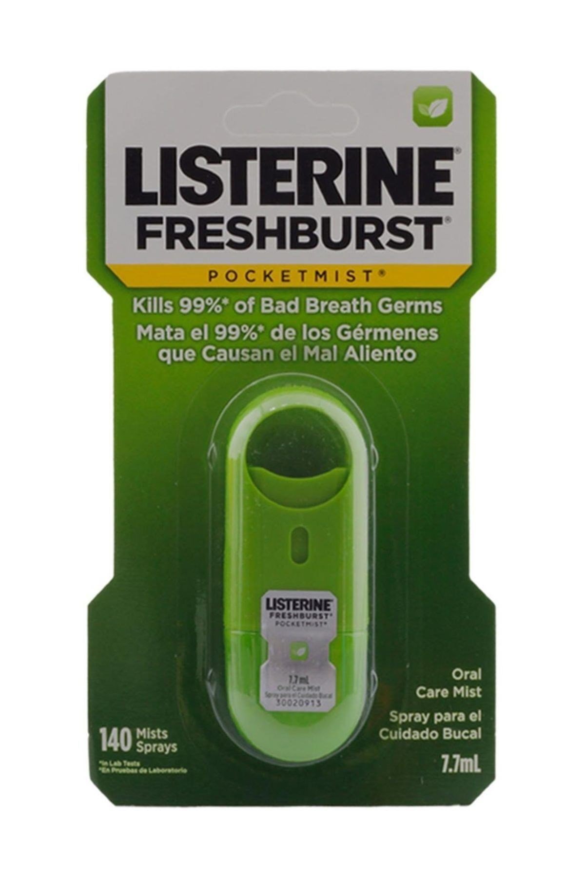 LİSTERİNEDİŞ MACUNLARIListerine Pocketmist Freshburst 7,7 ml