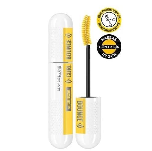 MAYBELLINE NEW YORKKOZMETİKMaybelline New York Siyah Bonus Maskara - Colossal Curl Bounce Mascara 